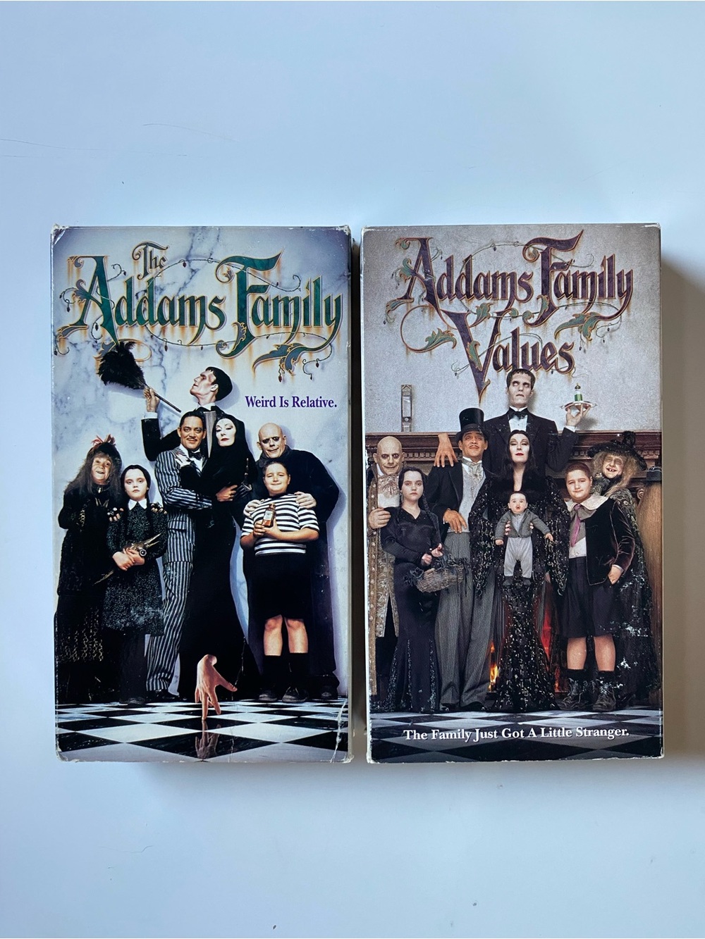 Adams Family & Adams Family Values (VHS, 1992, 1994) Angelica Huston Raul Julia